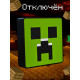 Ночник-светильник из игры майнкрафт Крипер minecraft