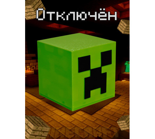 Ночник-светильник из игры майнкрафт Крипер Creeper minecraft